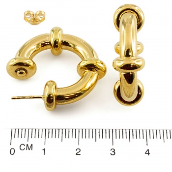 9ct gold 5.3g Hoop Earrings